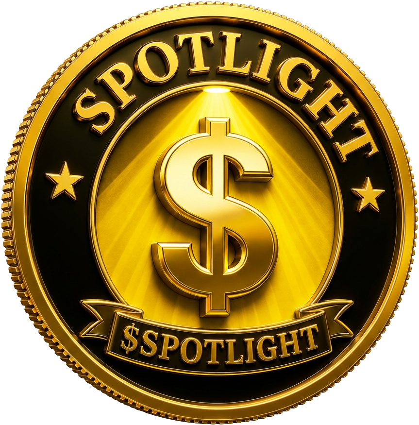 $SPOTLIGHT gold token coin